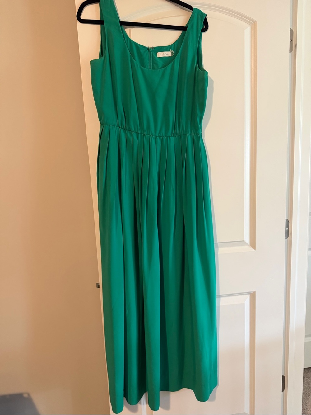 Calvin Klein Emerald Green Maxi Dress